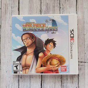 Nintendo 3DS One Piece: Romance Dawn Video Game and Case w/Inserts MINTS